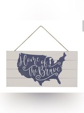 Decocrated-Home of the Brave United States Wall Art